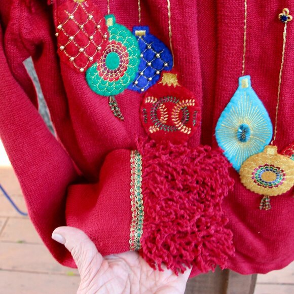 Vintage Sharon Young Christmas sweater-size medium - Picture 5 of 7